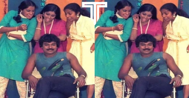 chiranjeevi-with-three-heroines-in-magadheerudu-movie-shooting-spot