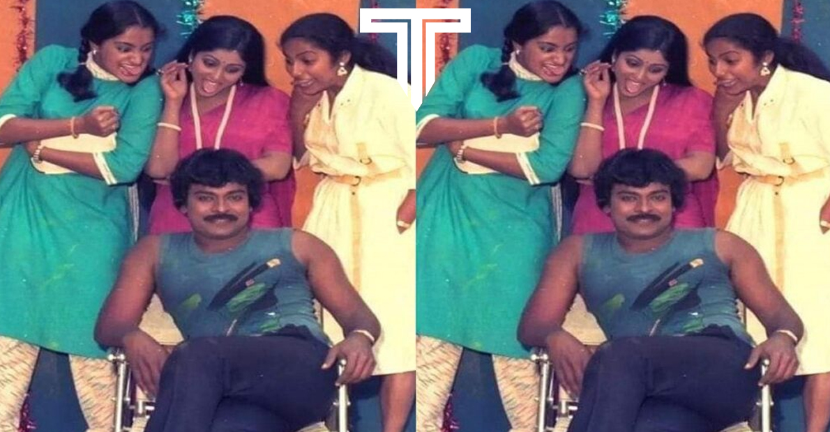 chiranjeevi-with-three-heroines-in-magadheerudu-movie-shooting-spot