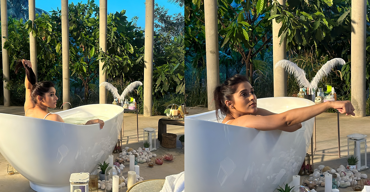 anchor-rashmi-shares-herself-enjoying-in-bath-tub-photos-viral-on-social-media