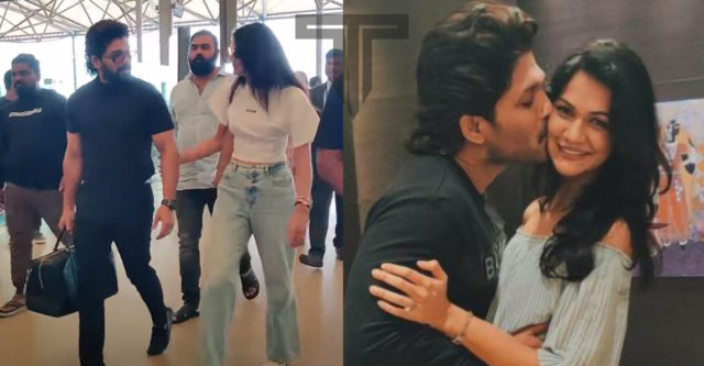 allu-arjun-and-sneha-reddy-in-hyderabad-airport-video-viral