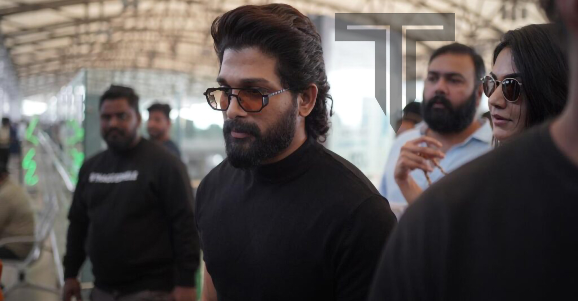 Allu-Arjun-Sneha-Reddy-Airport-photos